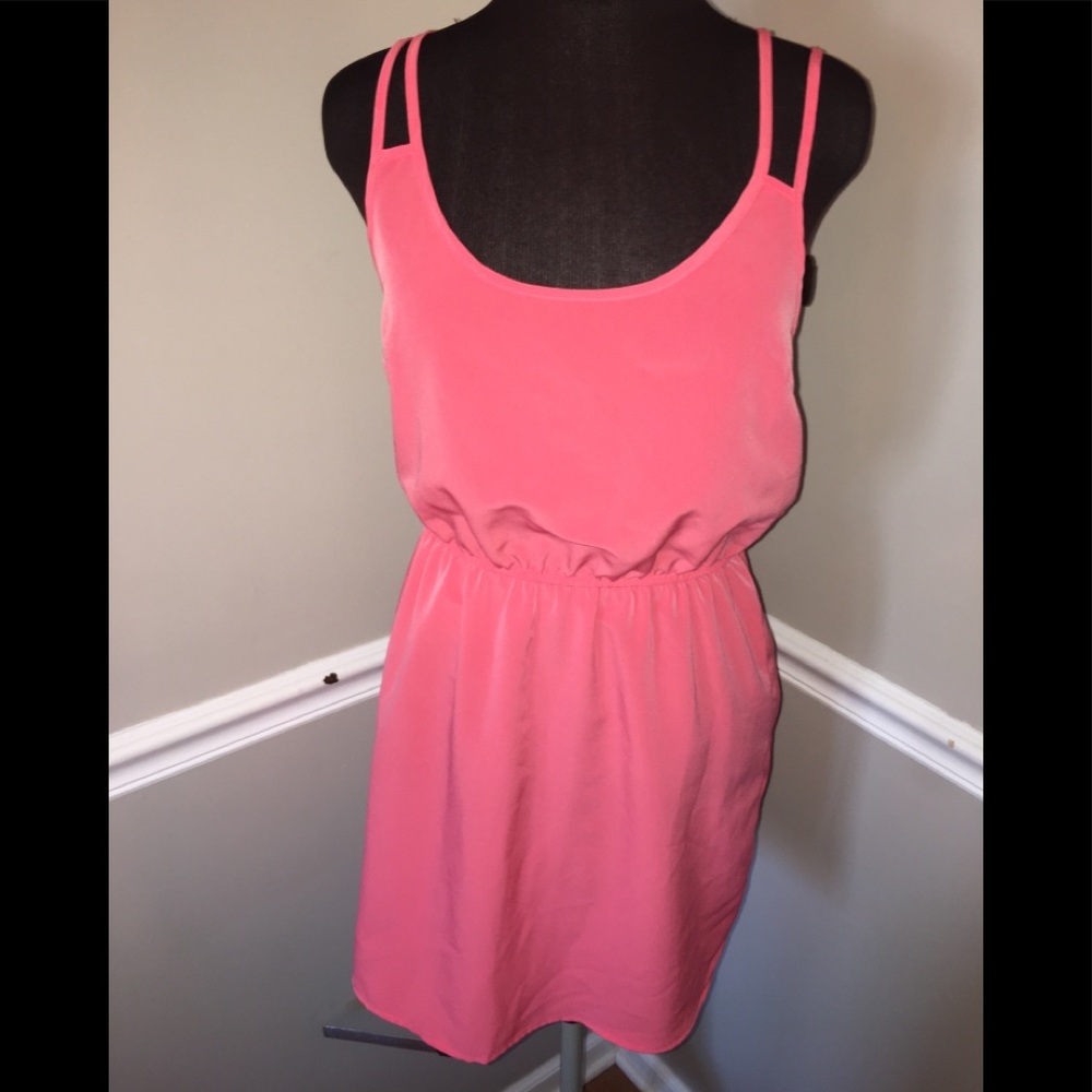 Forever 21 dress coral pink sz M